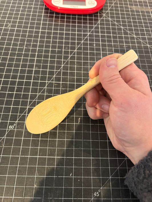 Short Handled Bamboo Spoon
